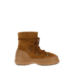 代购 BOOT女士雪地靴保暖防滑吸汗透气绒面系带短筒橡胶底 MOON