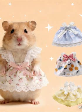 仓鼠衣服四季通用服装裙子小宠物毛线衣金丝熊荷兰猪花枝鼠服饰