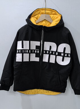 马威童装连帽棉服 儿童棉衣 儿童棉服