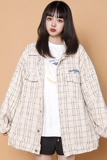 204-JK67-P45中性蓝墙小香风薄款外套ins原宿港风女外穿大码春秋，女装短外套，星座204