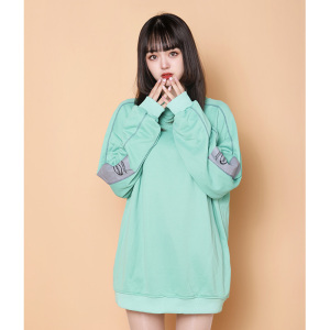 204-W66-P35中性蓝墙长袖卫衣男春秋潮牌2023新款潮 女士衣服上衣图片
