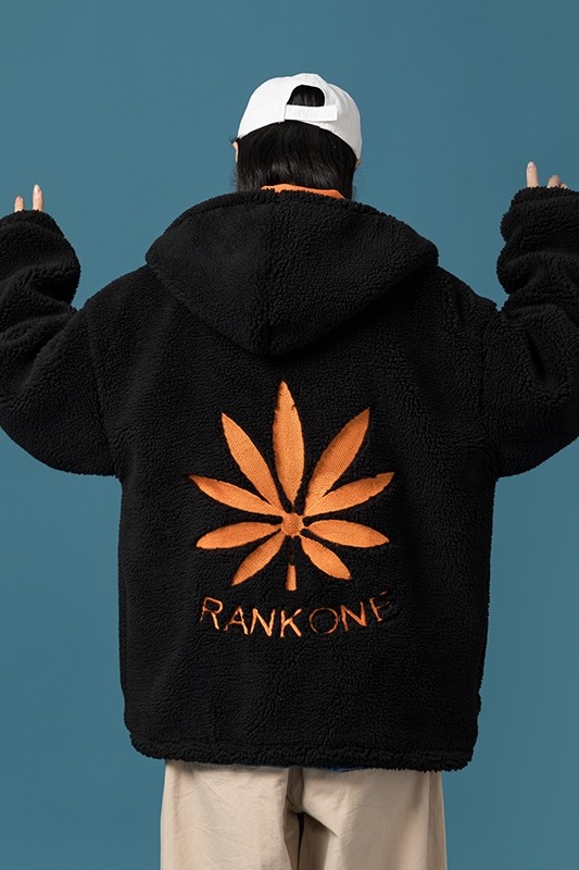 204-MY2081蓝墙中性大刺绣冬季棉服羊羔毛外套女羊羔绒棉衣,女装棉衣/棉服,星座204