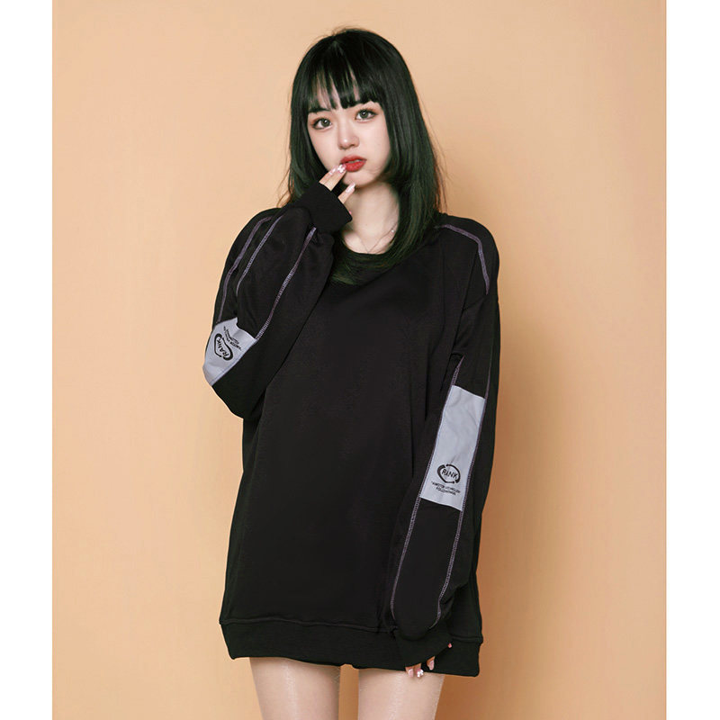 204-W66-P35中性蓝墙长袖卫衣男春秋潮牌2023新款潮女士衣服上衣,女装卫衣/绒衫,星座204