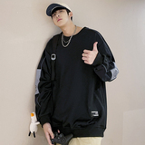 204-W66-P35港风休闲长袖卫衣男春秋潮牌2023新款潮衣服上衣，男装卫衣，星座204