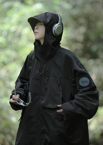 108 204-JK261-P60三防山系户外露营春秋纯色夹克外套冲锋衣图片