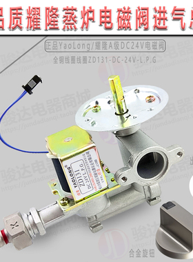 高品质原装 耀隆ZD131-DC 24V-L.P.G蒸包炉煮面炉电磁阀进气总成