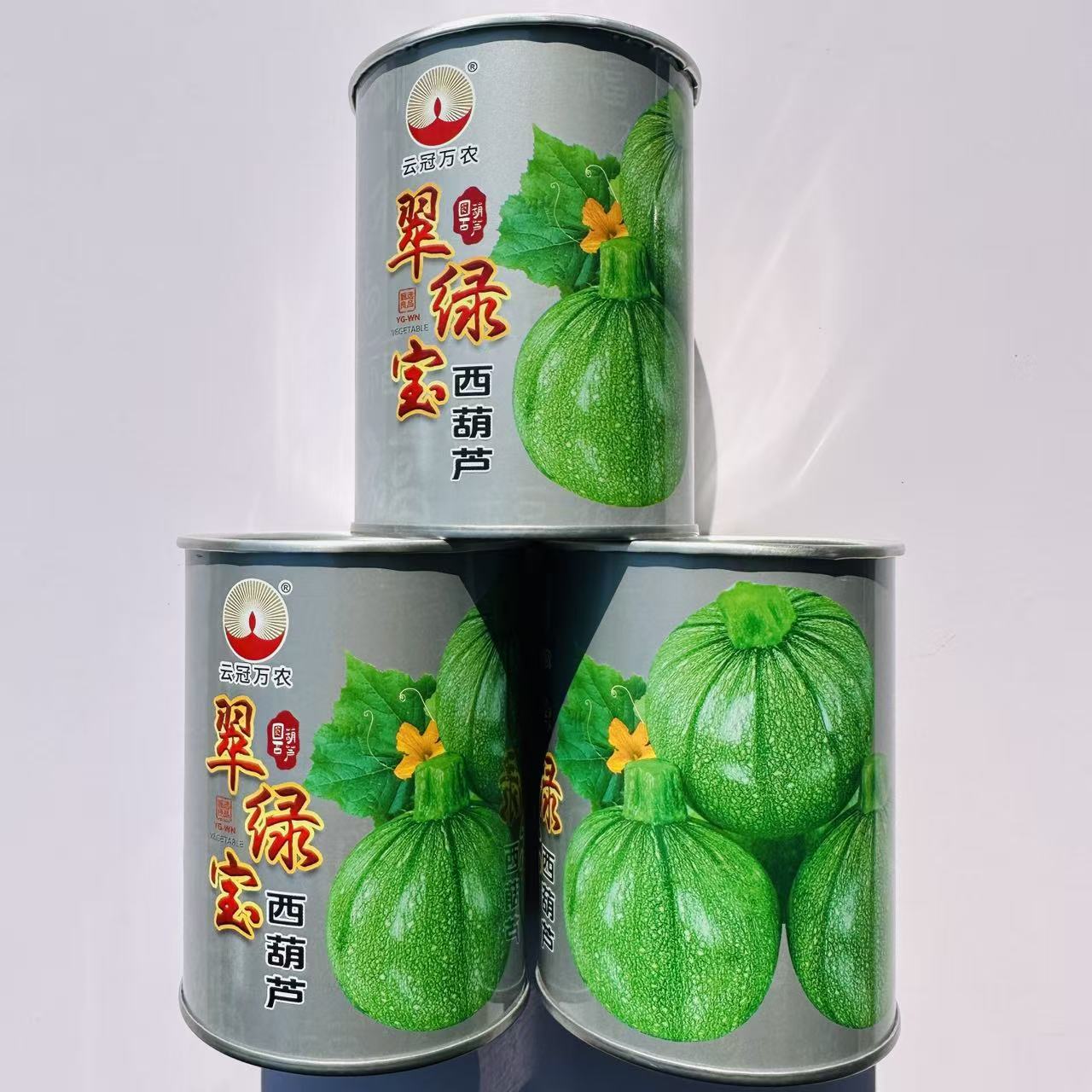 翠绿宝无蔓西葫芦种子圆瓜杂交种春秋播嫩南瓜种籽圆葫芦蔬菜孑