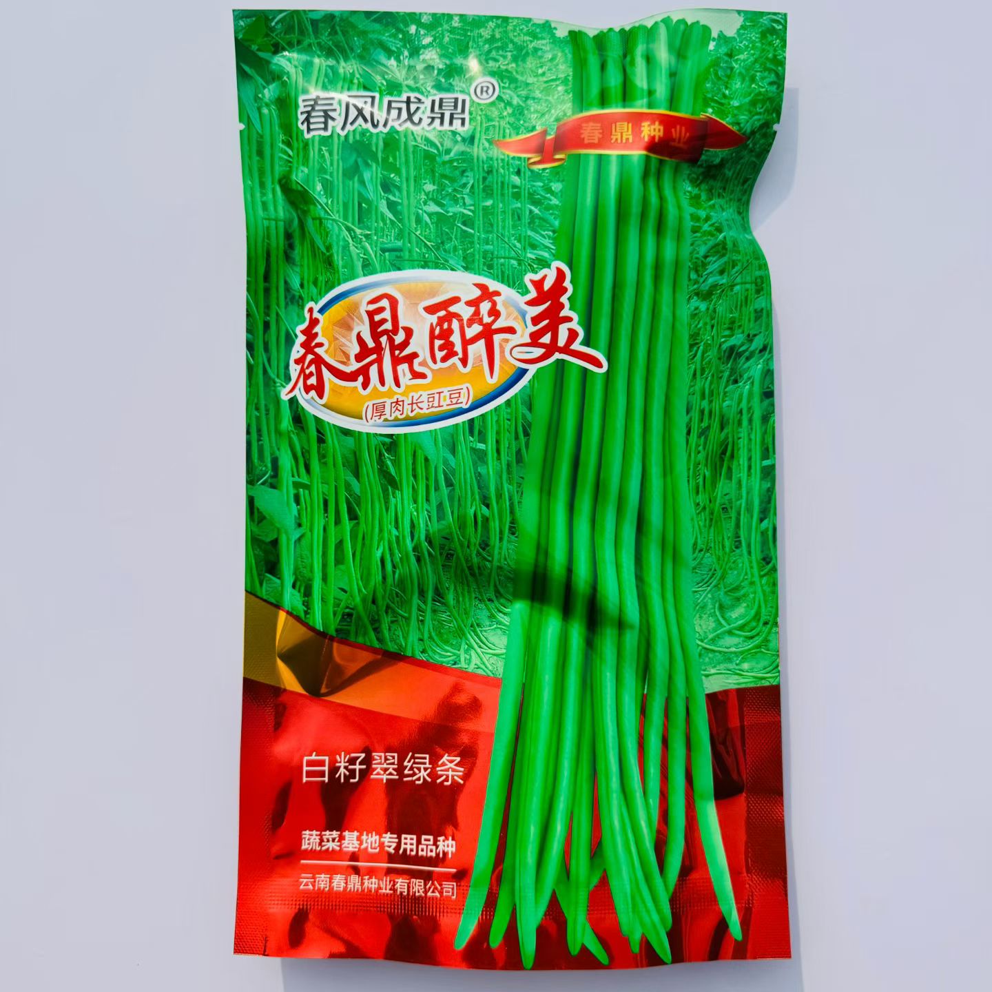 春鼎醉美豇豆种子白籽白花豆角种子早中熟豇豆种籽翠绿条长豆角种