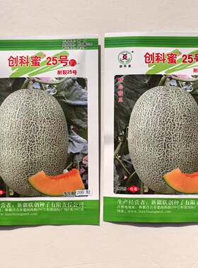 创科蜜25号哈密瓜种子耐裂西州蜜网纹正品新疆哈蜜瓜种籽甜瓜种子