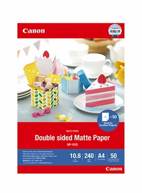 佳能 Canon 无光照片纸 MP-101D A4 50张 原装相纸 相片纸