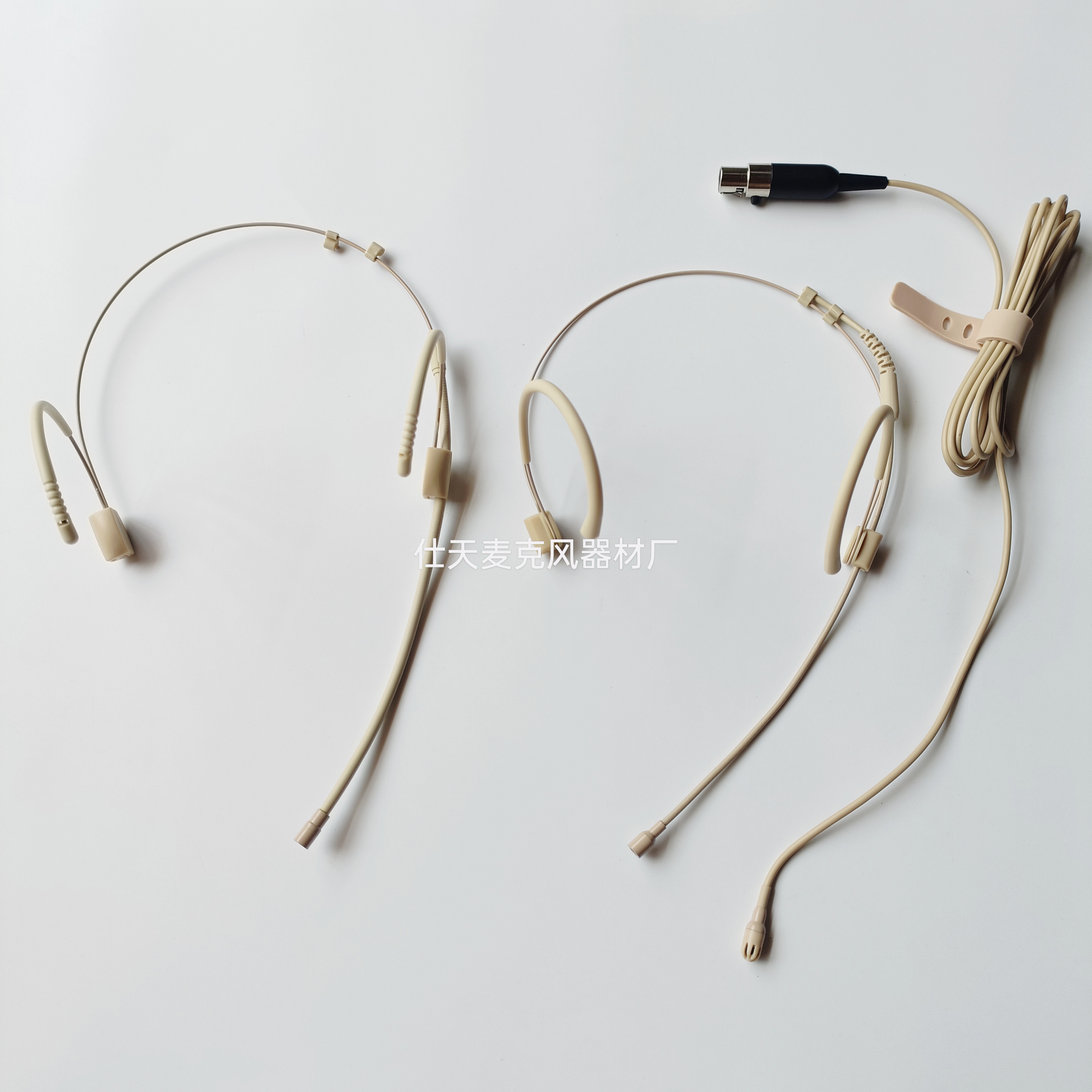 肤色耳挂式架子适用领夹麦克风胸麦话筒改成头戴耳麦话筒固定骨架