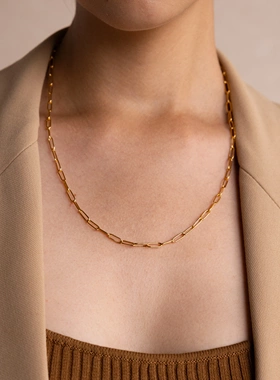 不锈钢项链轻奢小众简约钛钢