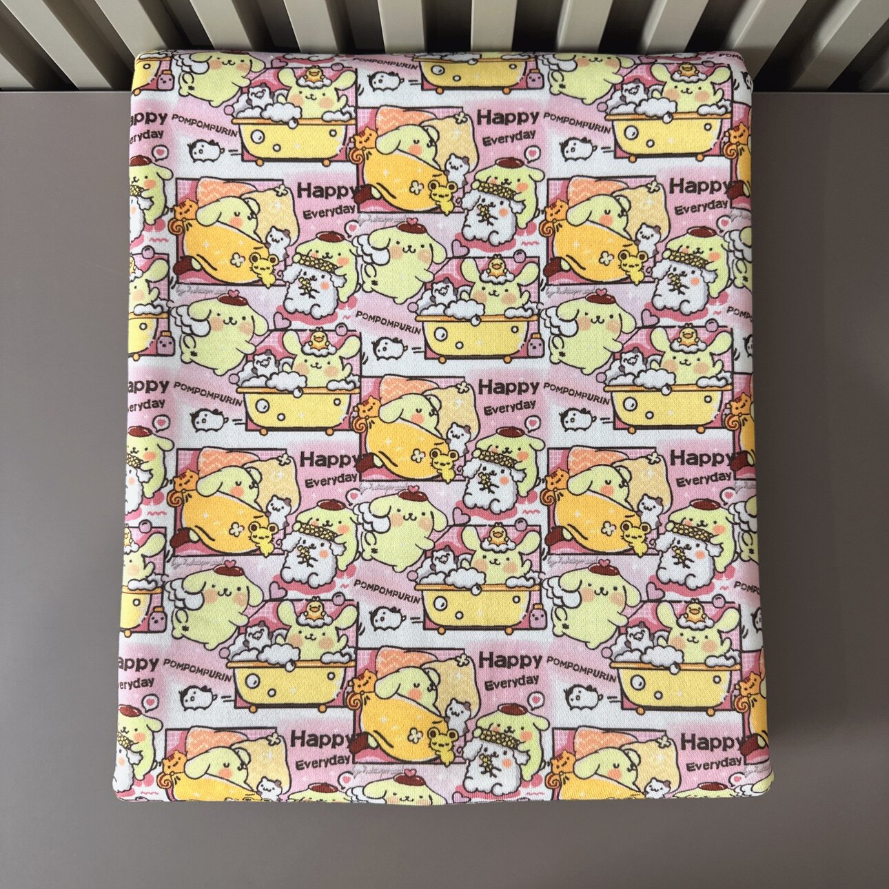 1.7宽幅新款秋冬布丁狗卡通图案毛圈面料挺括卫衣棒球服连衣裙