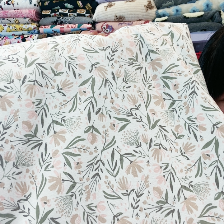 1.7米宽幅竹节拉架布料田园