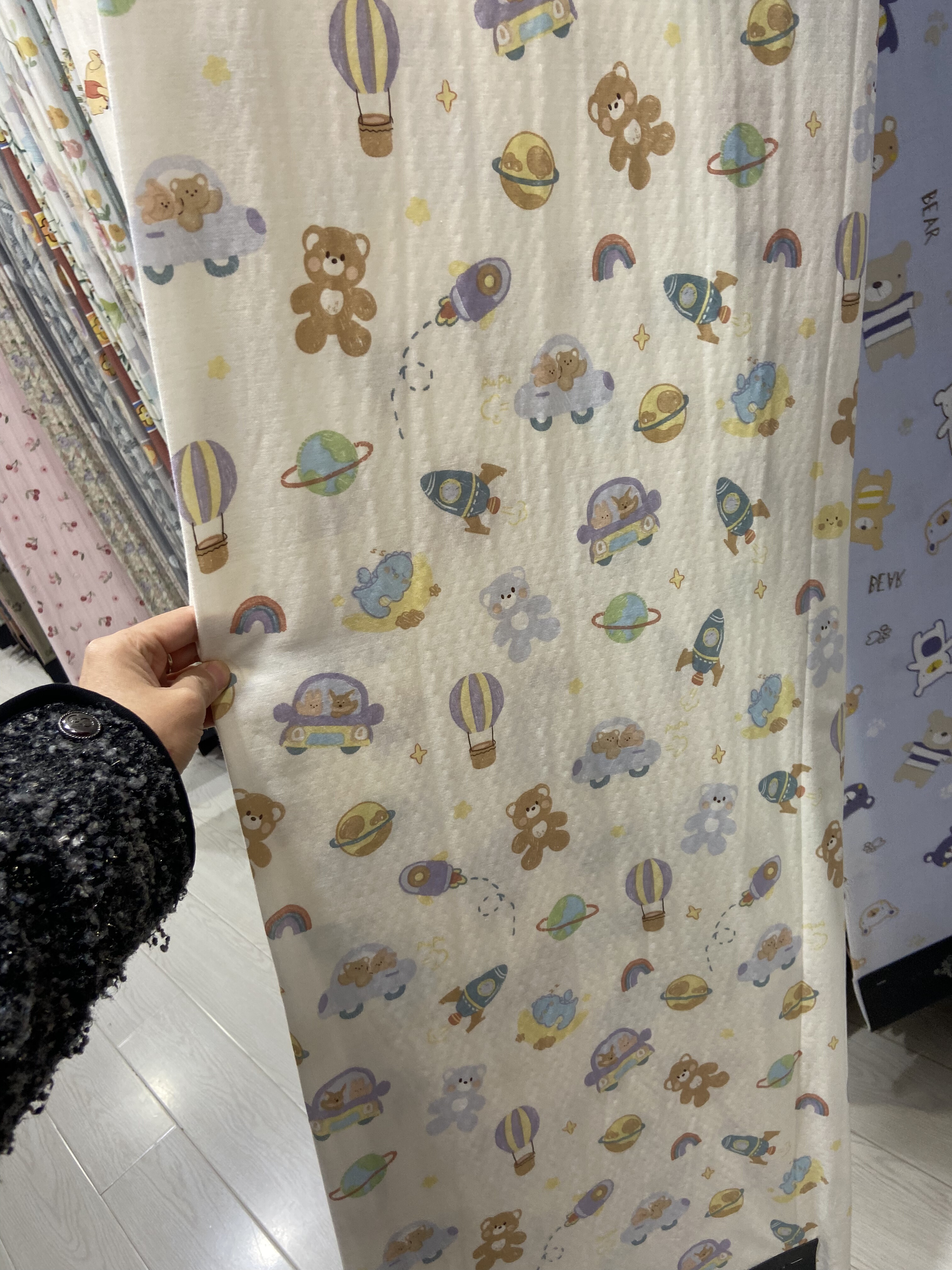 A类母婴双层纱宝宝婴儿全棉纯棉海绵垫/布料/面料/