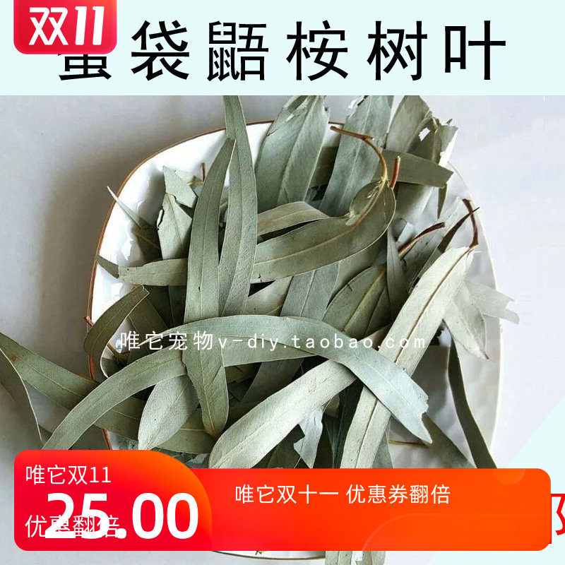 包邮 厂家直销蜜袋鼯垫材 零食粮食 烘干桉树叶尤加利叶500克