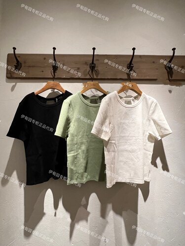 伊甸园initial专柜正品国内代购女短T恤三色 23STTFMCVV584
