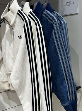 ADIDAS阿迪达斯女子立领运动休闲牛仔夹克外套时尚夹克 KD2913