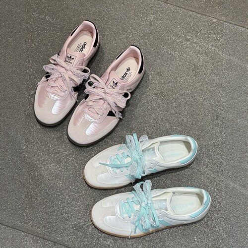 正品ADIDAS阿迪达斯女子SAMBA芭蕾风德训鞋休闲板鞋KJ4305 KJ4304