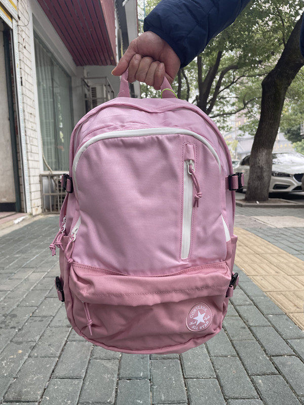 converse粉色双肩包后背包