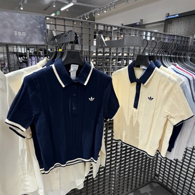 ADIDAS阿迪达斯女子复古休闲修身短袖T恤 POLO衫KR7059 KT1862