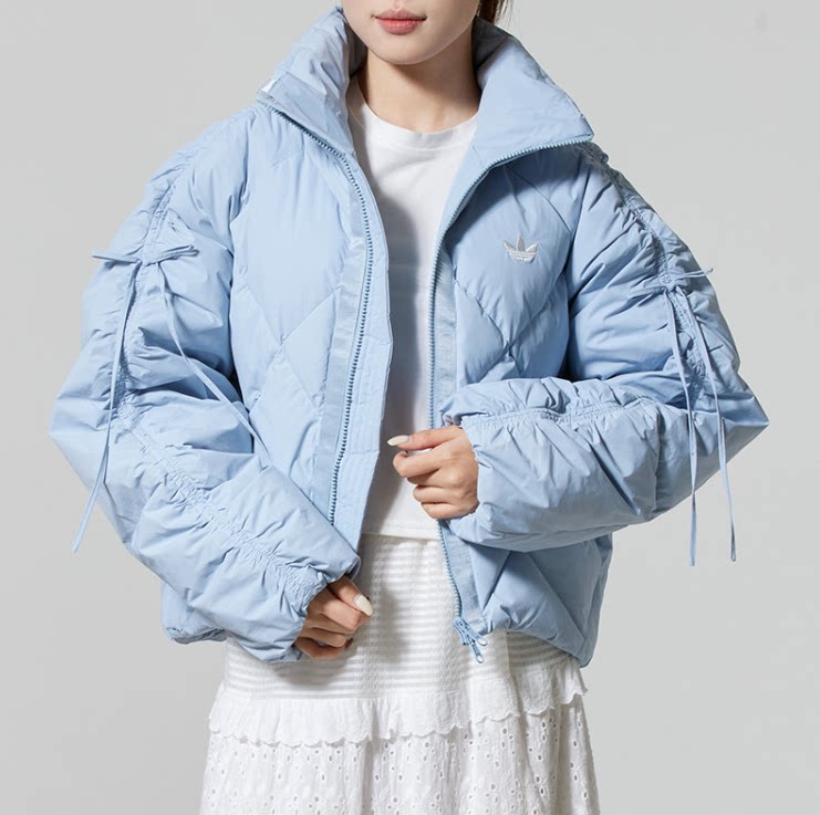 正品adidas阿迪达斯女子运动休闲羽绒服保暖防风外套运动服KC2612