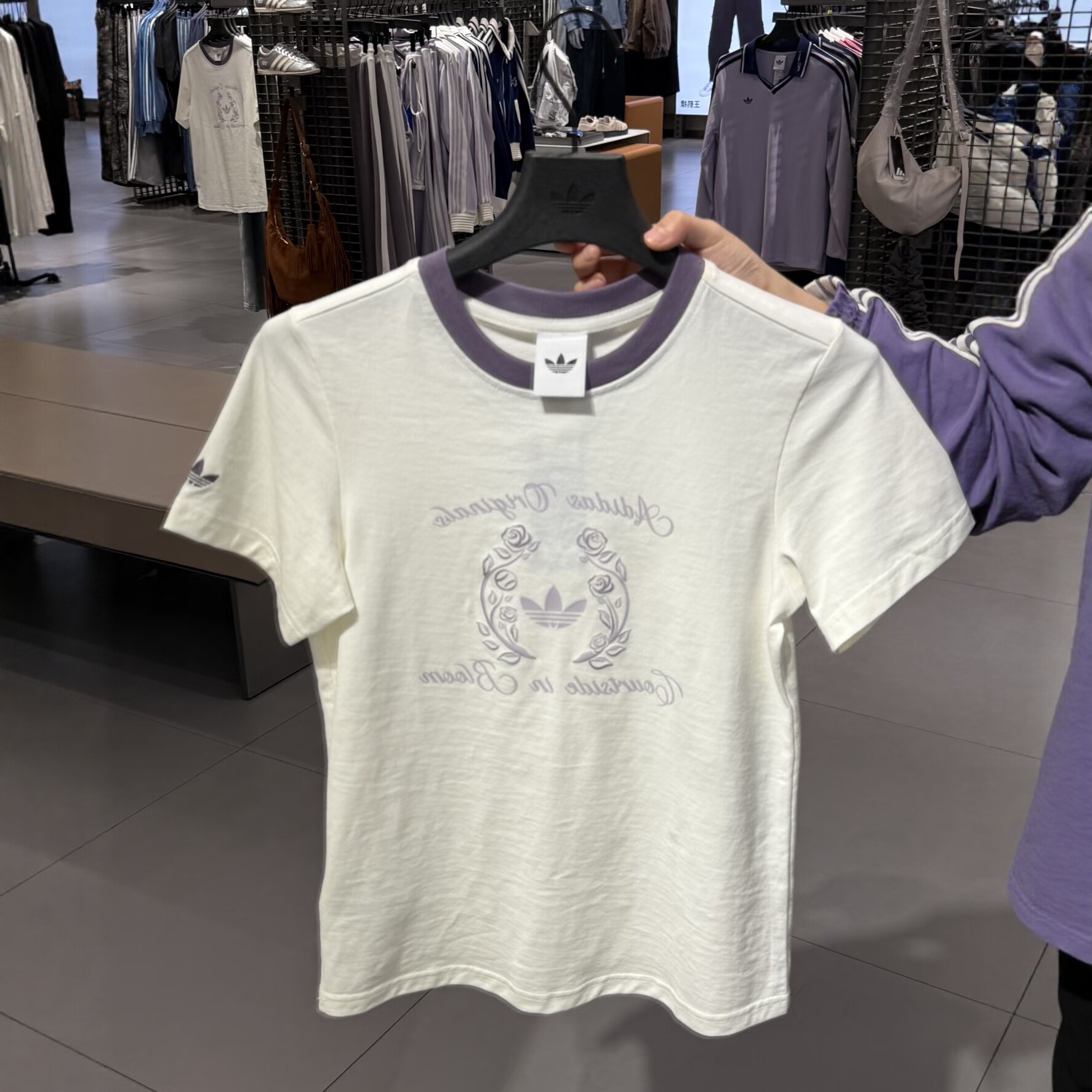 正品ADIDAS阿迪达斯女子夏季运动休闲复古短袖T恤上衣 KY5734
