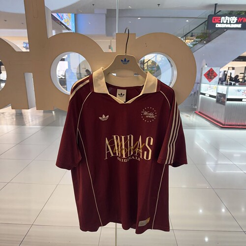 正品ADIDAS阿迪达斯男子复古运动休闲短袖球衣KY2192 KY2193