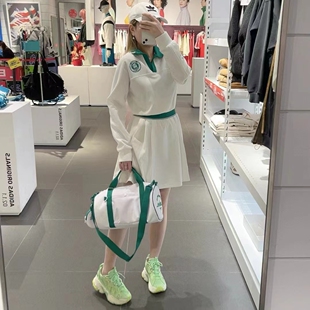 阿迪达斯adidas女子休闲运动长袖连衣裙裙子春装JE3623