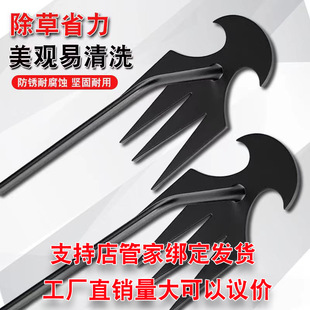 沟草拔草铲子家用起草户外园艺松土锰钢锄头 农用除草工具新款