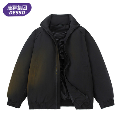 唐狮集团DESSO美式短款立领飞行夹克棉服男冬季潮牌加厚棉衣外套