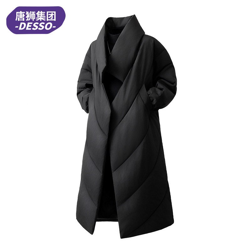 唐狮集团Desso暗黑冷峻风西装领中长款棉衣男冬加厚保暖过膝外套,男装,棉衣,淘宝优惠券,粉丝福利购,淘宝优惠卷