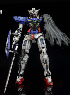 万代1/60 PG-Exia能天使00战损套装 战损旧化效果上色 代工 加工
