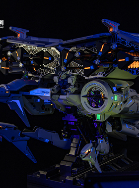 万代HG1/144大冰箱 GP03D石斛兰 精分色荧光效果 上色 代工 加工