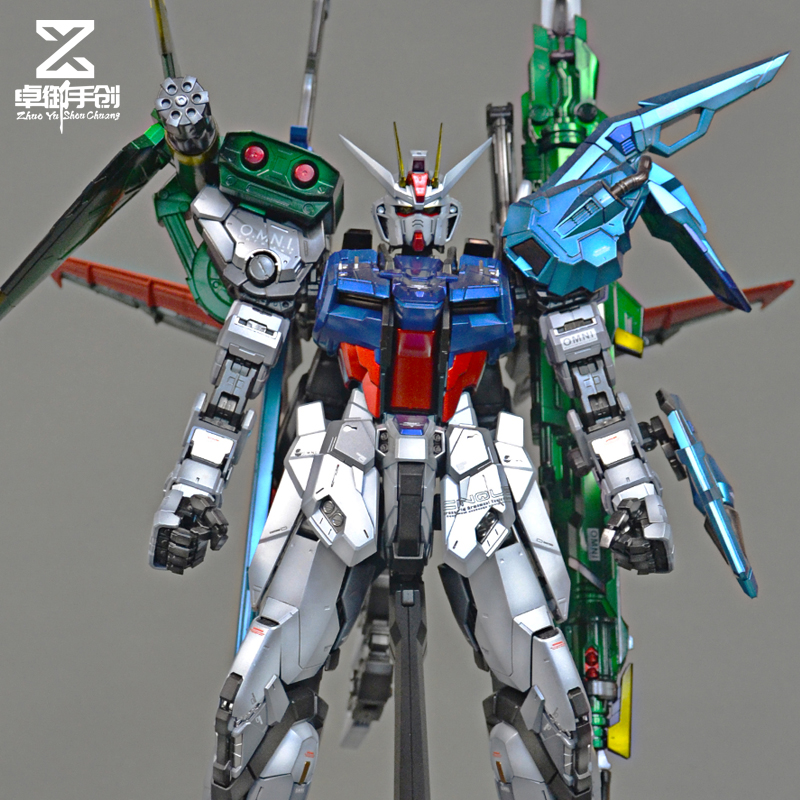 万代完美强袭pg1/60突击全武装敢达 阴影电镀喷涂上色 代工 加工