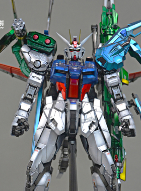 万代完美强袭PG1/60突击全武装敢达 阴影电镀喷涂上色 代工 加工