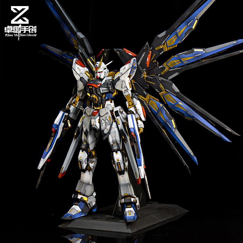 万代1/60PG强袭自由高达+GK改件 重阴影分色 喷涂上色 代工 加工