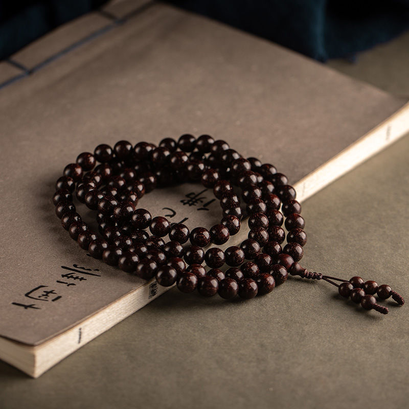 木手串男士手串佛珠单圈老料108