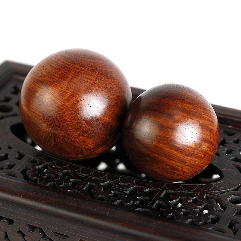 缅甸花梨木手球健身球大果紫檀老