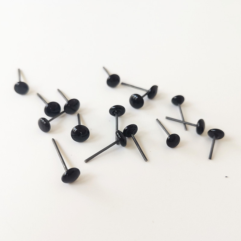 黑色玻璃眼睛针插式黑豆