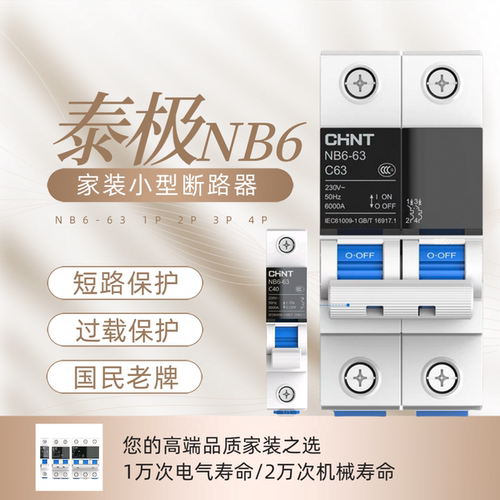 正泰泰极NB6空气开关2P总电闸