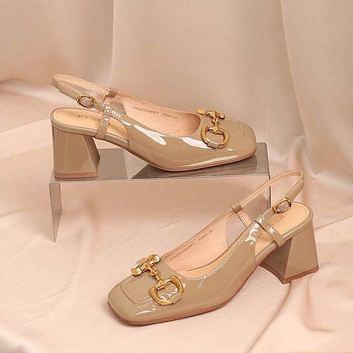 康莉品牌正品女鞋包头高跟单鞋女