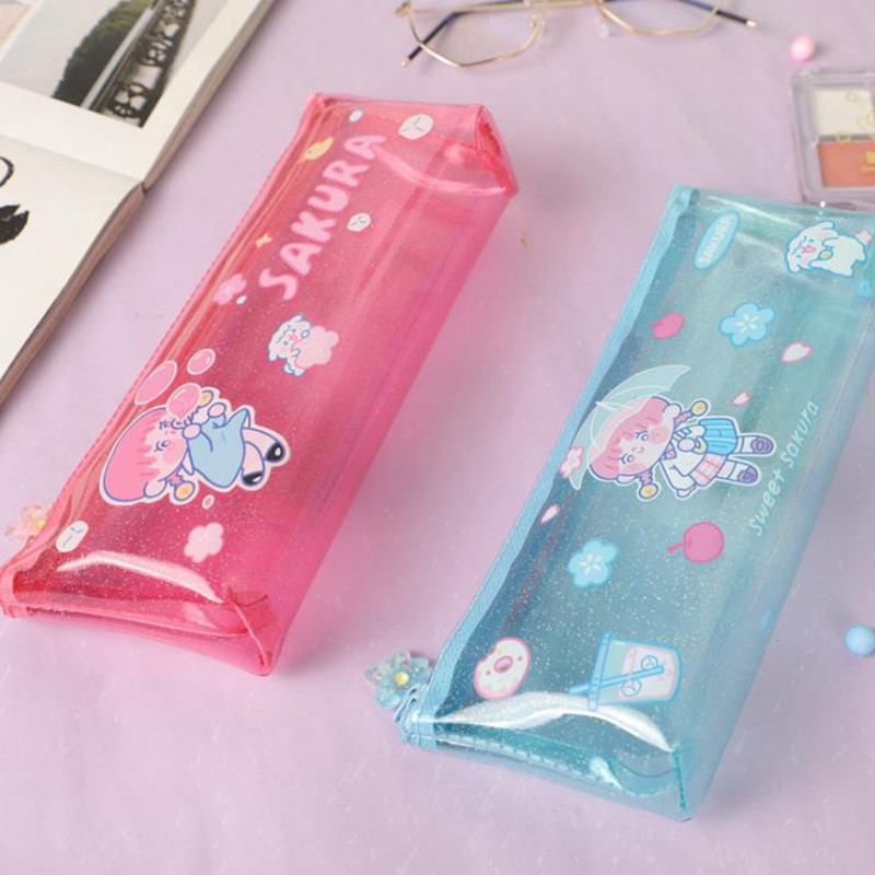 卡通糖果色文具笔袋学生