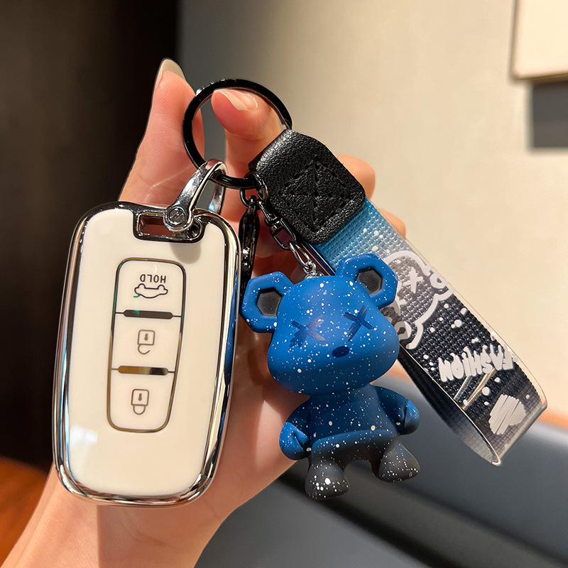 适用东风悦达起亚老款K5智跑秀尔狮跑小车男士女锁匙扣壳钥匙包套