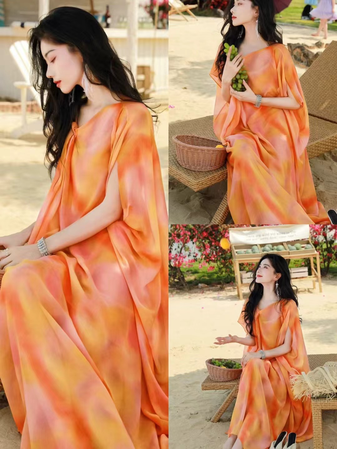 价格咨询.欧洲站设计师原创女装走秀款高定制设计师套装连衣裙612