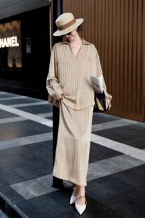 价格咨询.欧洲站设计师原创走秀款 323 高定设计师贵妇白领套装