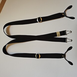 帆布织带双肩纽扣背带 套 军绿色无弹力二战背带3.2厘米宽布吊带裤