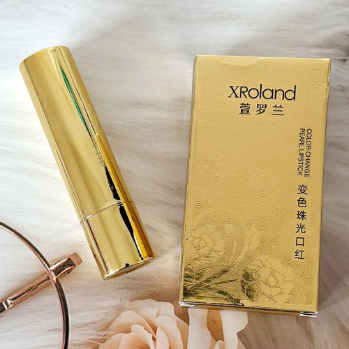 萱罗兰变色珠光口红 百搭润唇膏亮泽不掉色平价唇部护理素颜彩妆