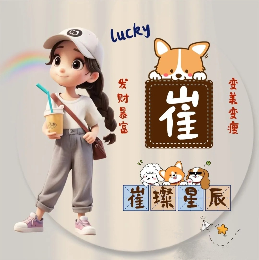 一键批量生成姓氏头像图片素材公设计素材/源文件