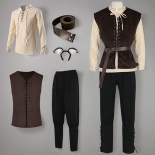 2025亚马逊wish蒸汽朋克中世纪夹克哥特式维多利亚时代弗罗克套装